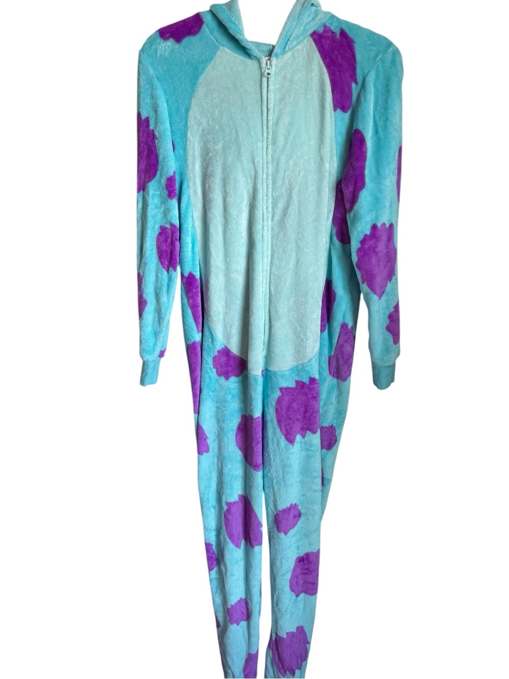 Disney Pixar Monsters Inc Sulley Hooded Union Suit Pajama for Women